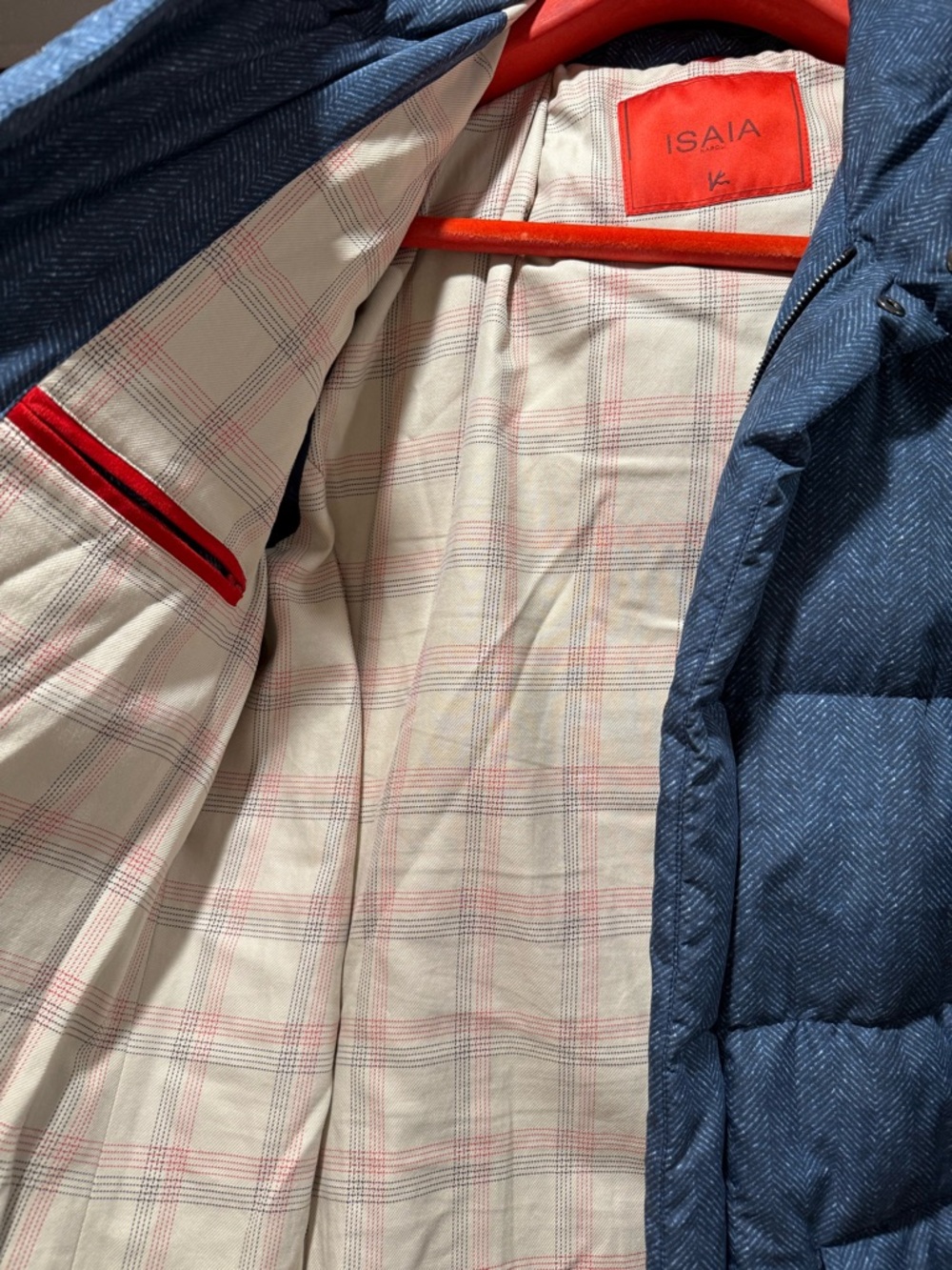 Isaia men’s blue down jacket - Picture 5 of 8